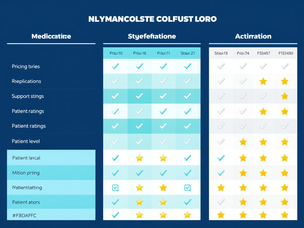 Comparison chart - Hims Vs Ro Vs Noom Med