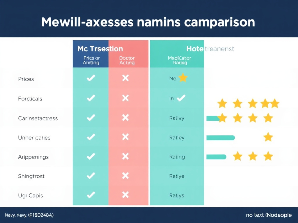 Comparison chart - Noom Med Vs Calibrate