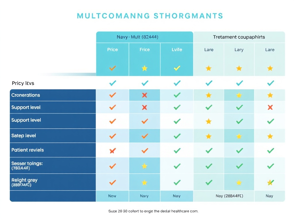 Comparison chart - Noom Vs Calibrate Vs Sequence