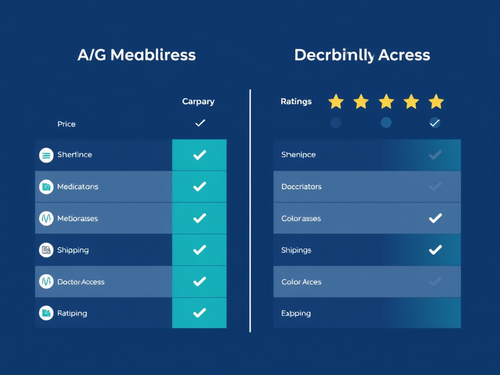 Comparison chart - Ozempic Vs Mounjaro