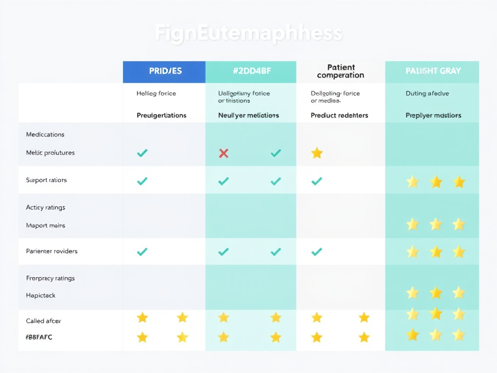 Comparison chart - Ozempic Vs Mounjaro Vs Wegovy