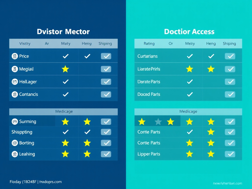 Comparison chart - Peptide Sciences Vs Amino Asylum