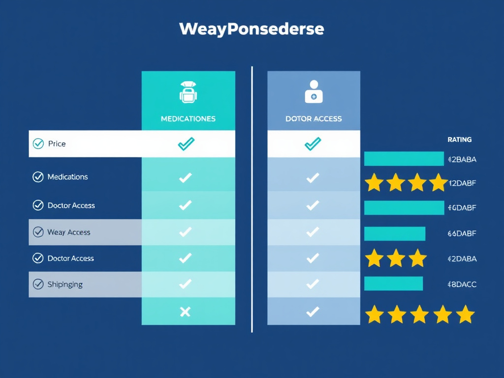 Comparison chart - Push Health Vs Hims Peptides