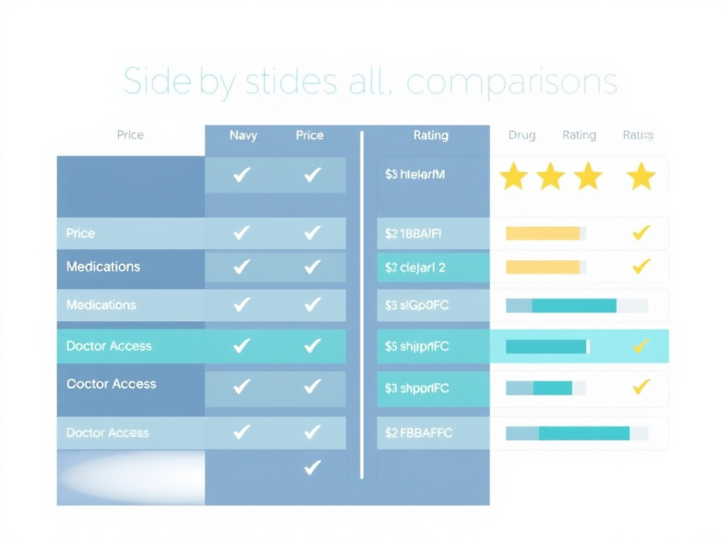 Comparison chart - Semaglutide Vs Topiramate