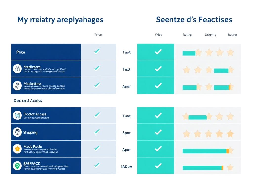 Comparison chart - Tesofensine Vs Semaglutide