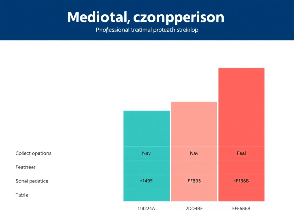 Comparison chart - Top 5 Compounded Semaglutide Providers