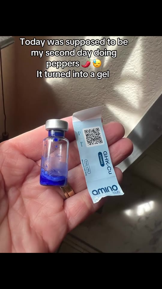 GHK-Cu gelation: contamination scare or normal peptide chemistry?