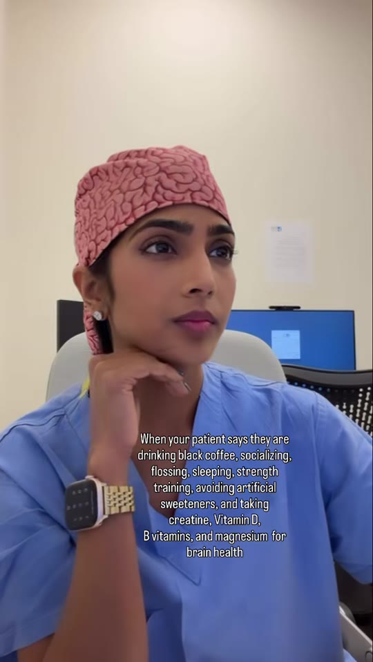 Brain health TikTok from a neurosurgeon: what holds up?