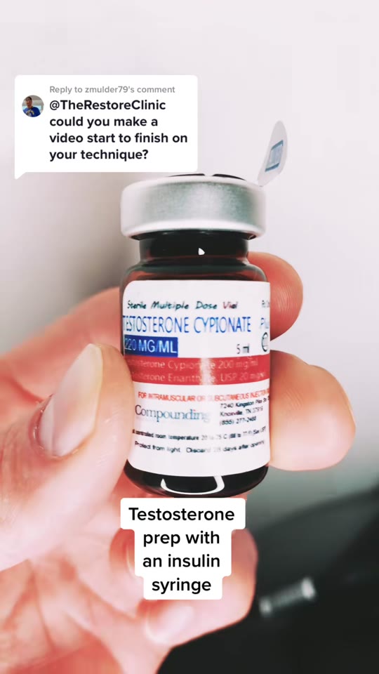 Drawing up testosterone with an insulin syringe: what's true
