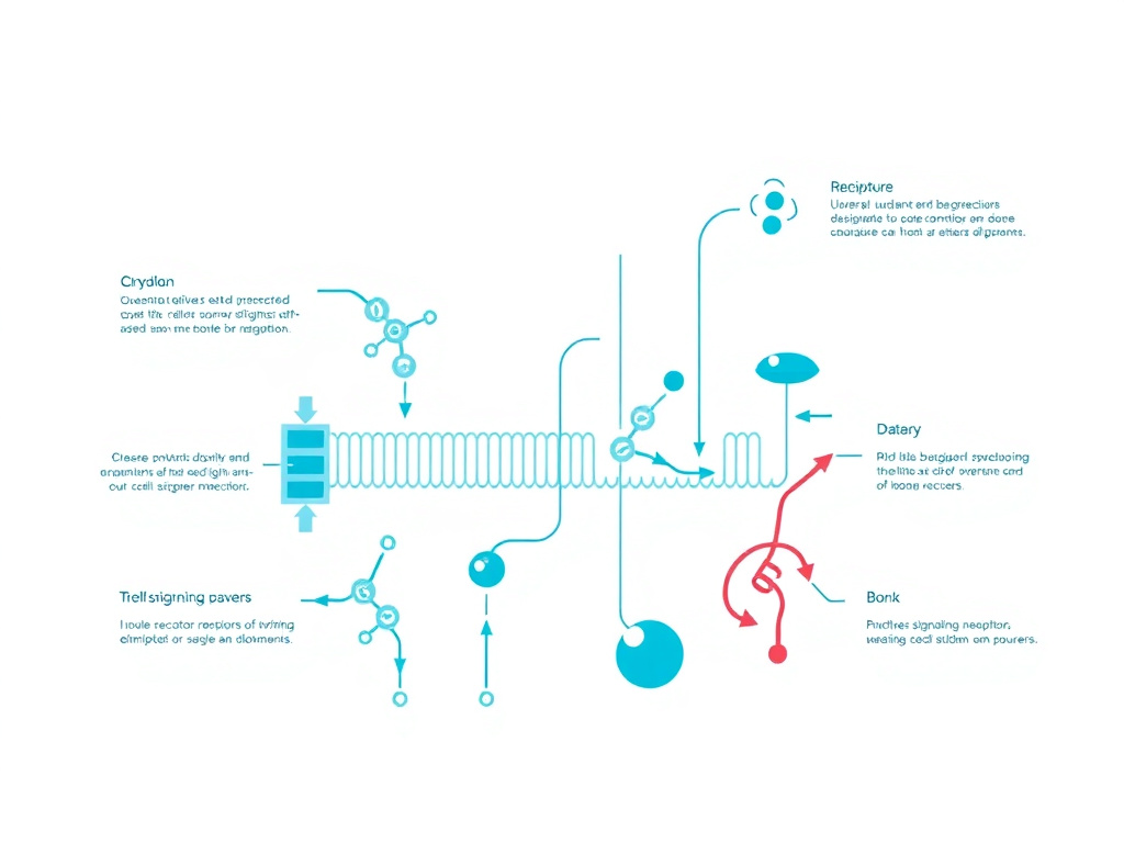 BPC-157 molecular mechanism diagram showing VEGFR2 activation and nitric oxide signaling pathways