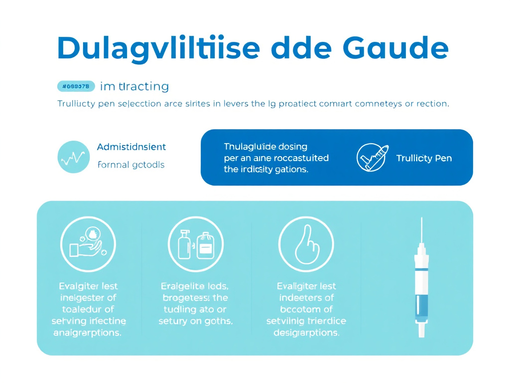 Dulaglutide dosing and administration guide with Trulicity pen injection instructions