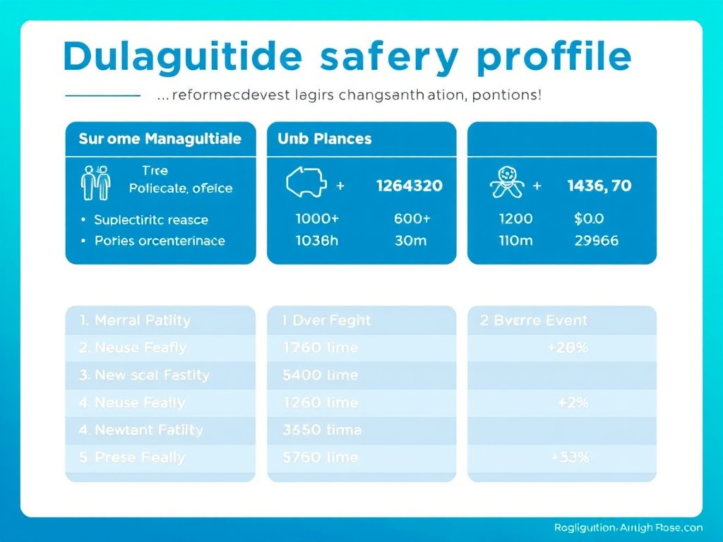 Dulaglutide safety profile and adverse event data from clinical trials