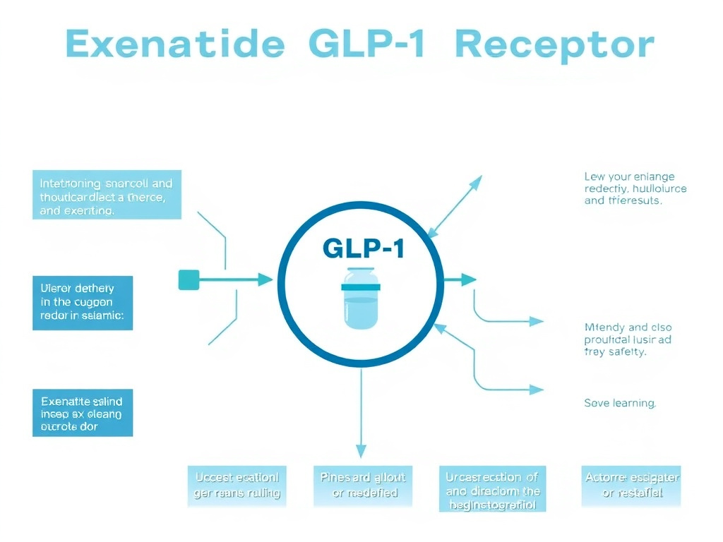 Exenatide GLP-1 receptor mechanism of action and incretin mimetic pathway