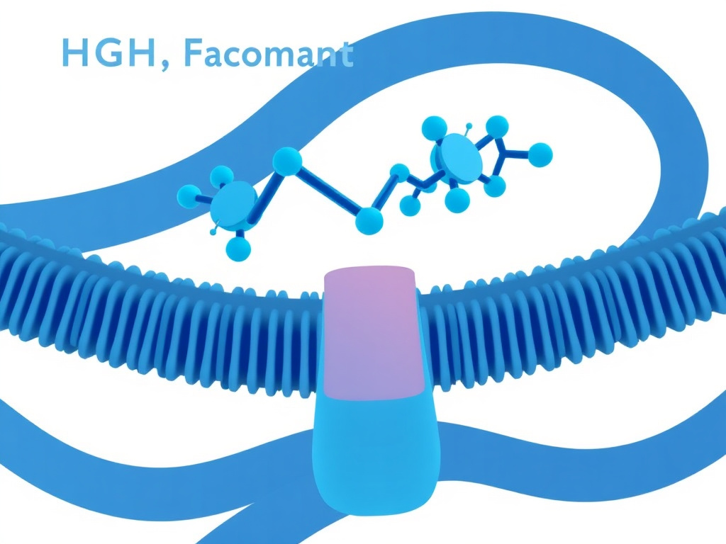 Receptor interaction diagram showing how Fragment 176-191 bypasses the GH receptor to act through beta-3 adrenergic pathways