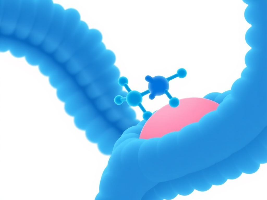 GHRP-2 mechanism of action showing GHS-R1a receptor signaling, calcium mobilization, and GH release pathways