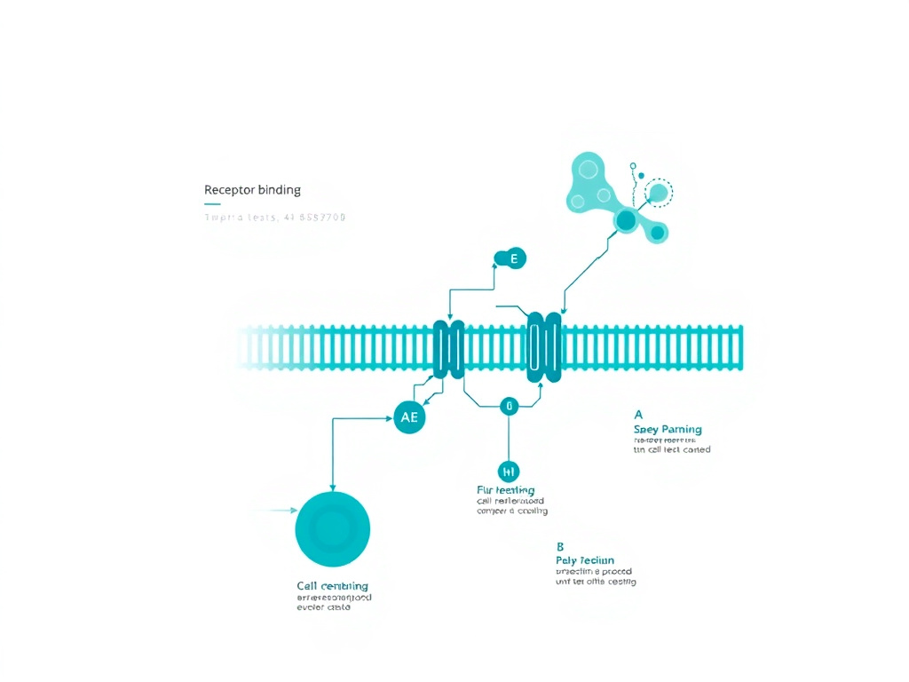 GHRP-6 peptide chemistry and molecular structure diagram showing hexapeptide sequence