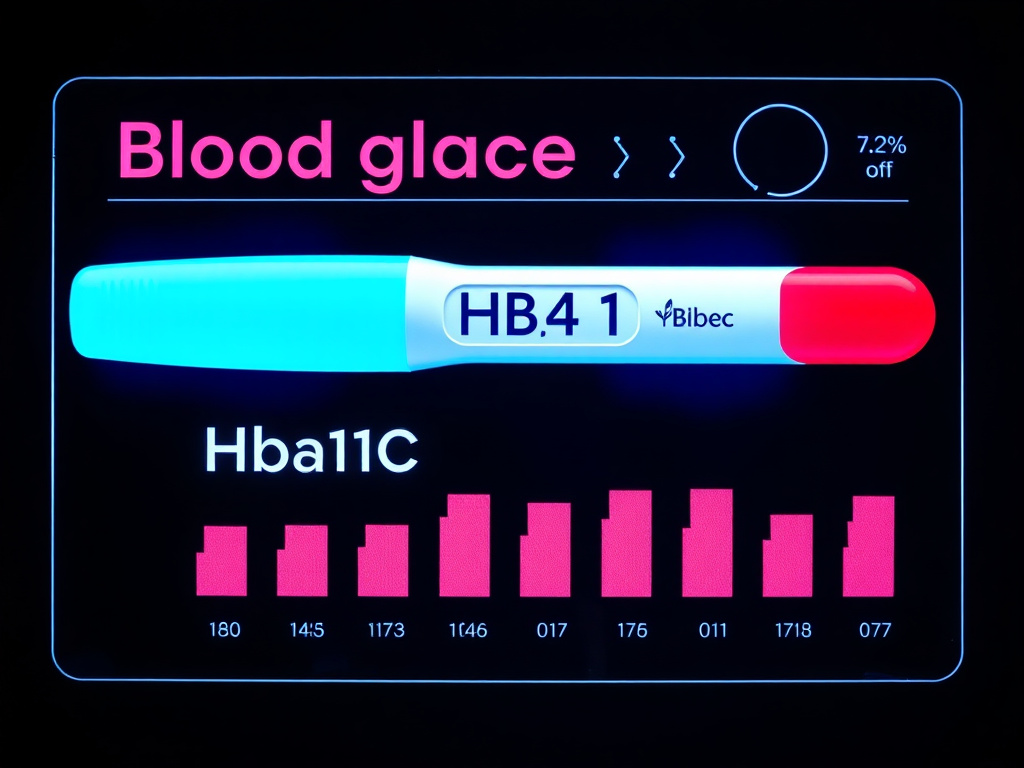 HbA1c blood glucose monitoring and diabetes management metrics