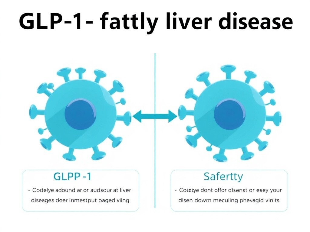 Comparison chart of GLP-1 and multi-receptor agonists for liver disease treatment efficacy
