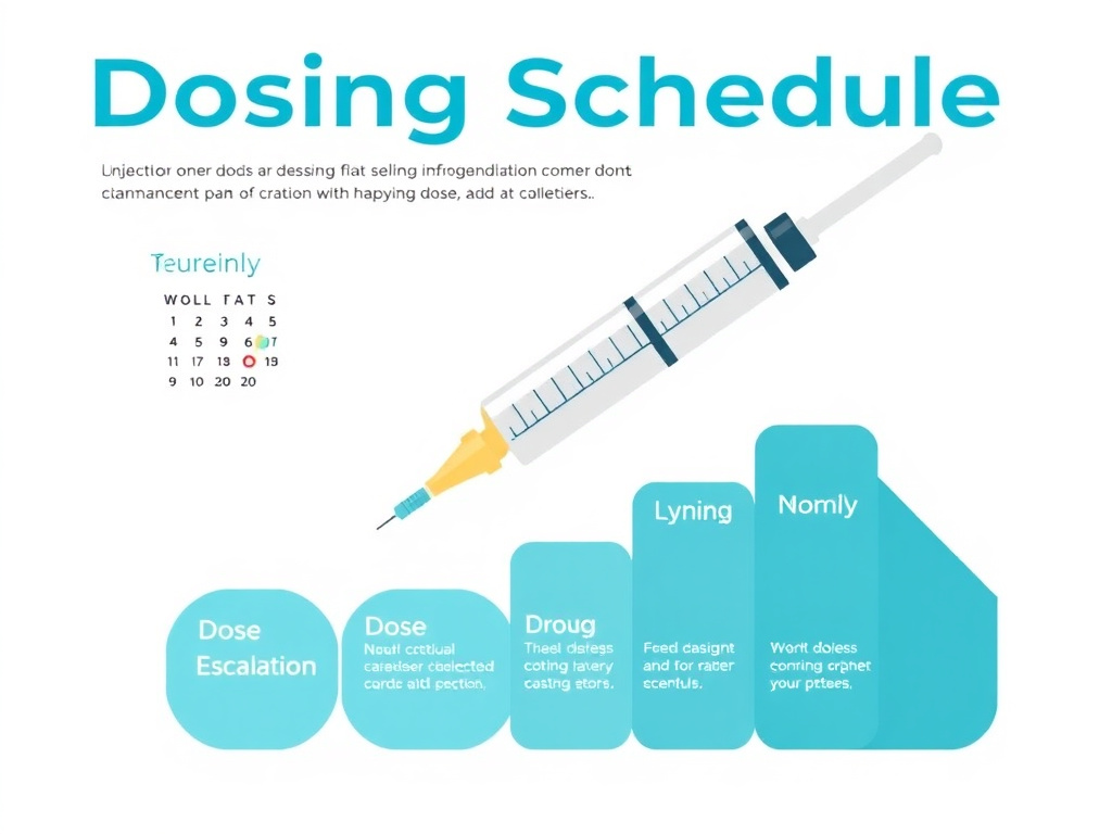 IGF-1 LR3 dosing protocol visualization showing administration timing, reconstitution, and cycle structure
