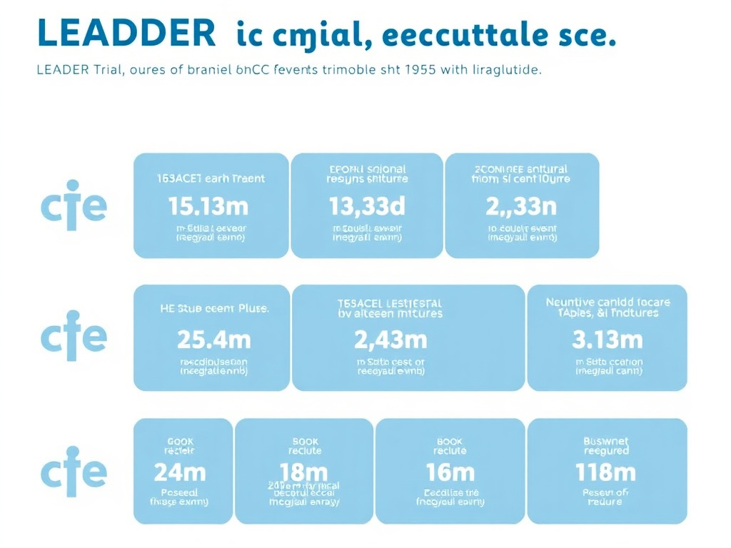 LEADER trial cardiovascular outcomes showing reduced MACE events with liraglutide