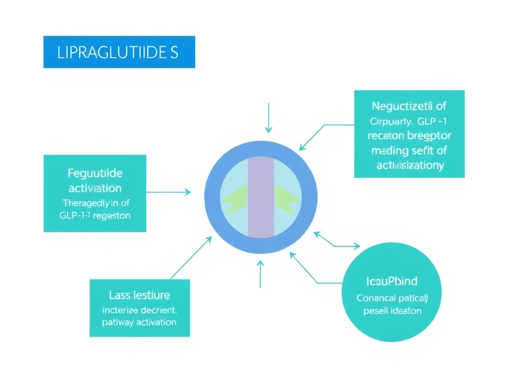 Liraglutide GLP-1 receptor mechanism of action and incretin pathway activation