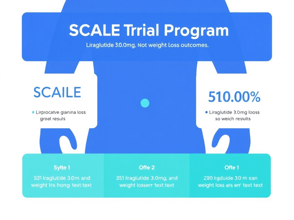 SCALE trial program results showing liraglutide 3.0mg weight loss outcomes
