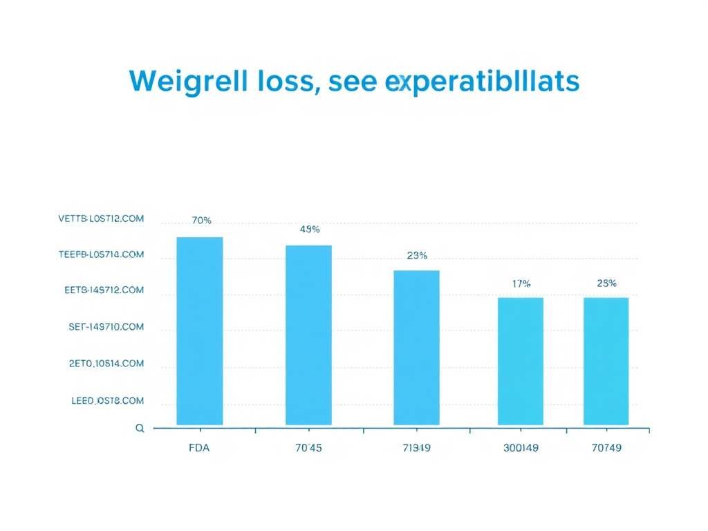 Bar chart comparing weight loss efficacy of all six FDA-approved anti-obesity medications