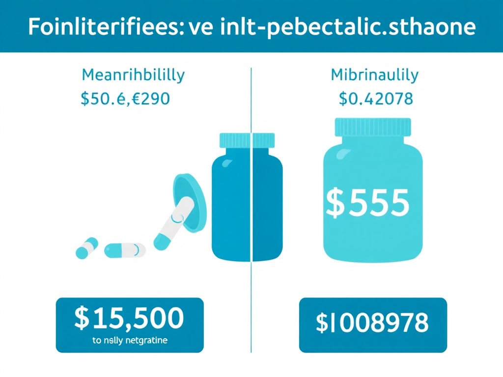 Comparison of monthly costs for anti-obesity medications with and without insurance coverage