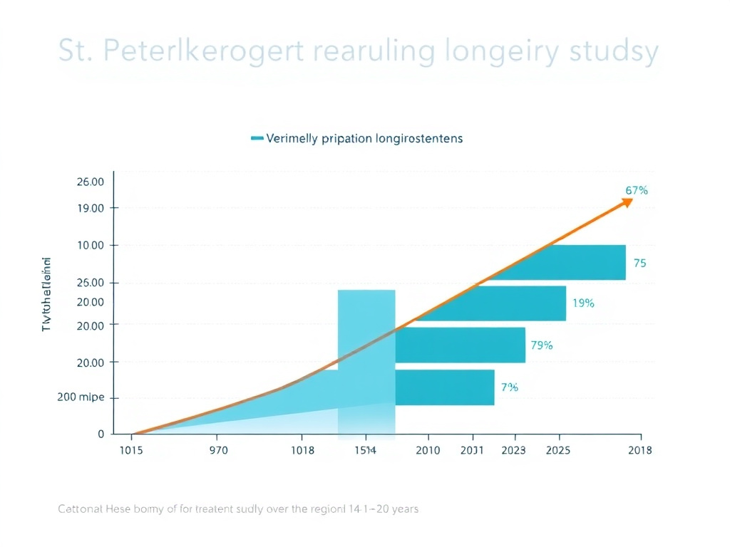 Chart showing mortality reduction data from the St. Petersburg longevity study comparing Thymalin, Epithalamin, combined treatment, and control groups over 14-20 years