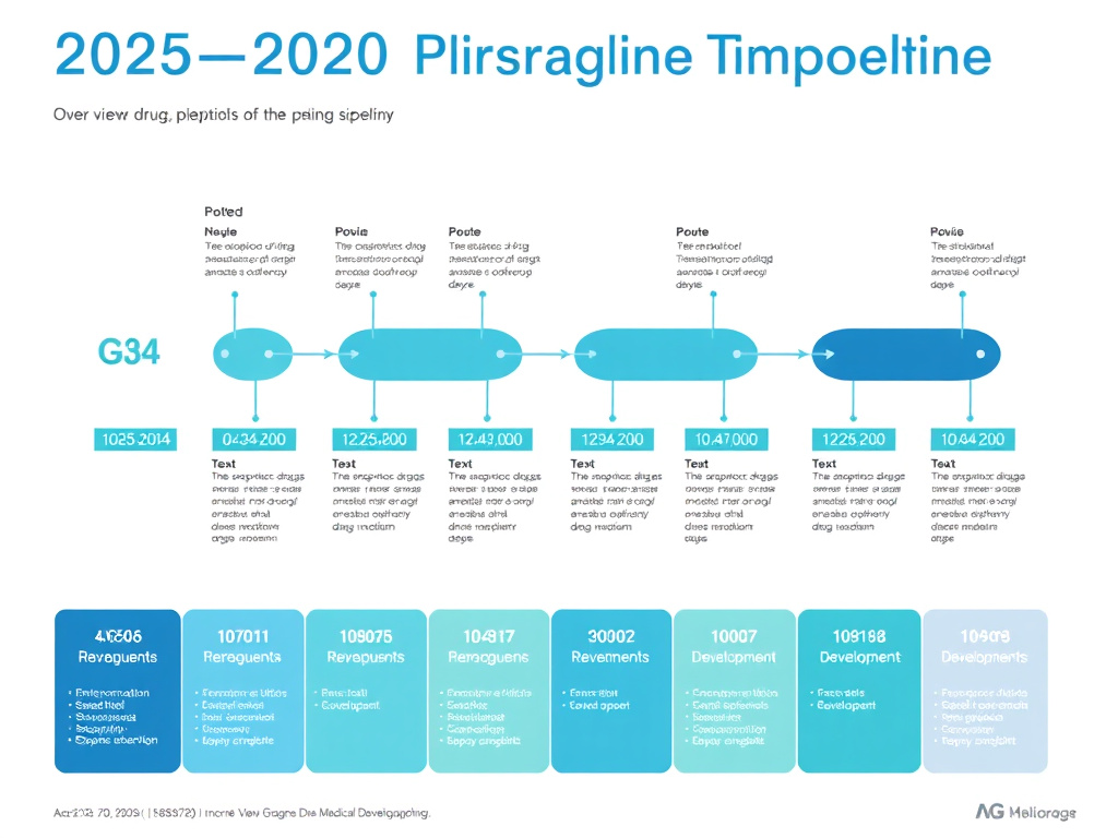Overview infographic of the 2025-2030 peptide drug pipeline showing key therapeutic categories and development phases