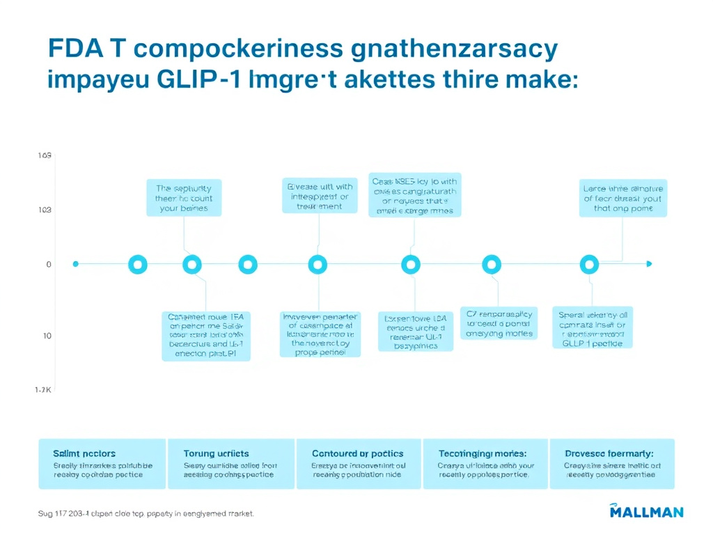 Timeline and market impact of FDA compounding pharmacy enforcement actions on the GLP-1 peptide market