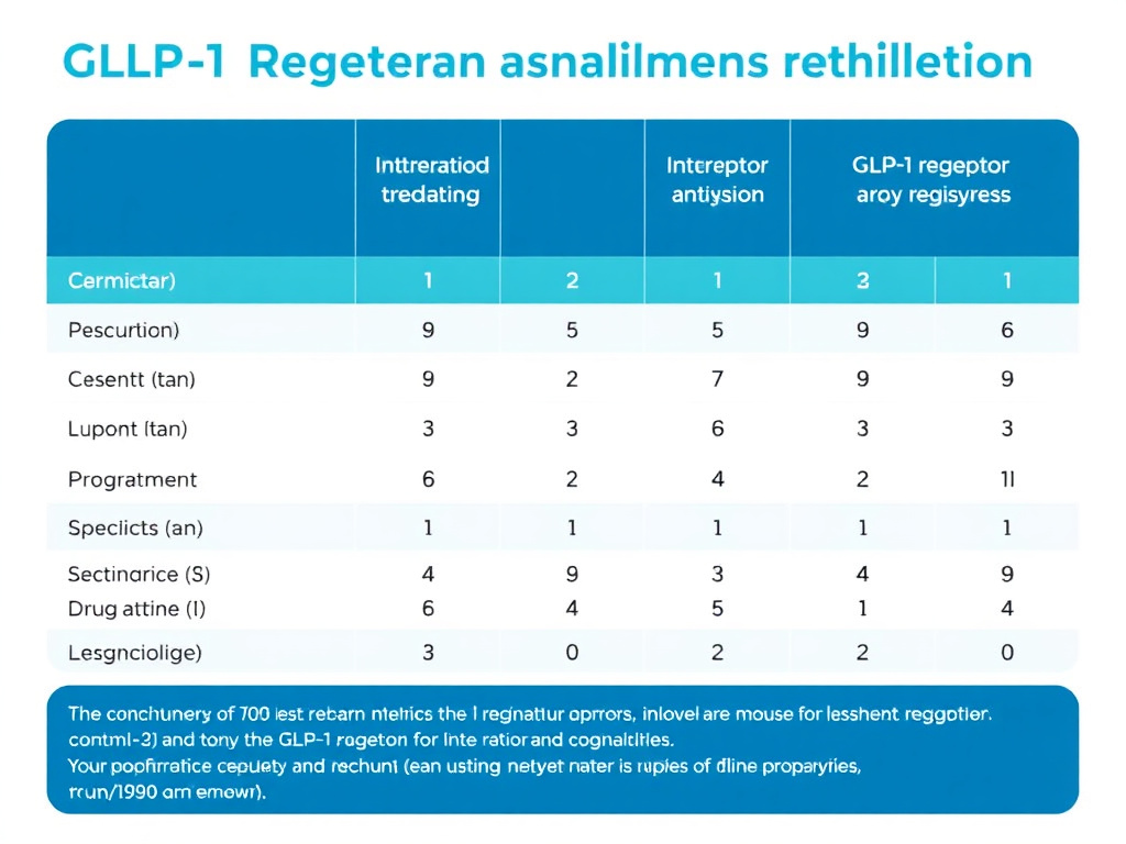Comprehensive table showing GLP-1 receptor agonist interactions with major drug classes