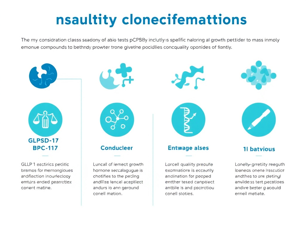 Overview of quality considerations specific to major peptide compound classes including GLP-1 agonists, BPC-157, growth hormone secretagogues, and longevity peptides