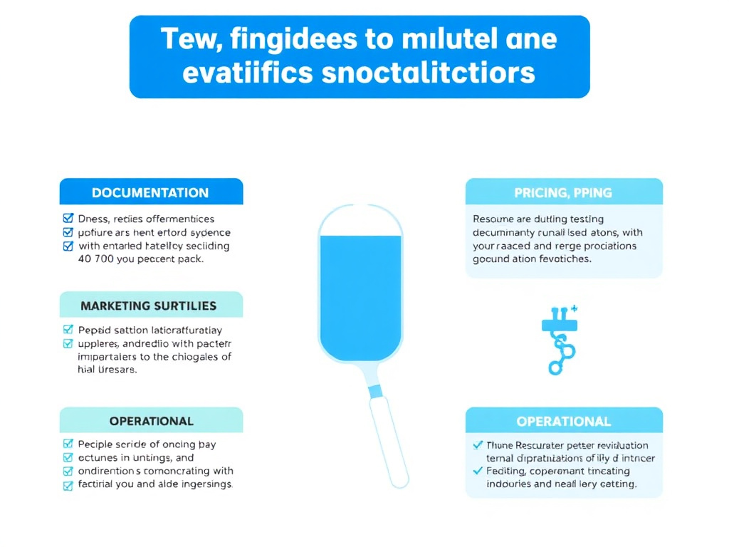 Visual checklist of red flags to watch for when evaluating peptide suppliers, organized by category: documentation, pricing, marketing, and operational indicators