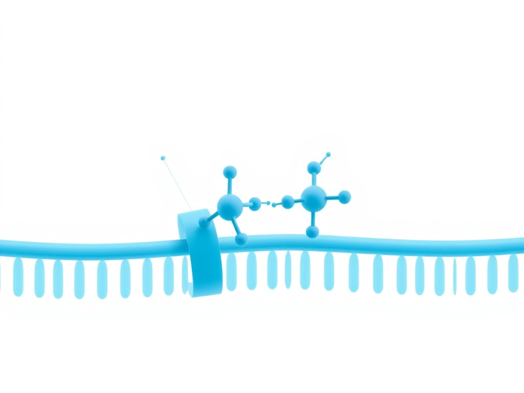 Pinealon tripeptide molecular structure and pineal gland interaction diagram