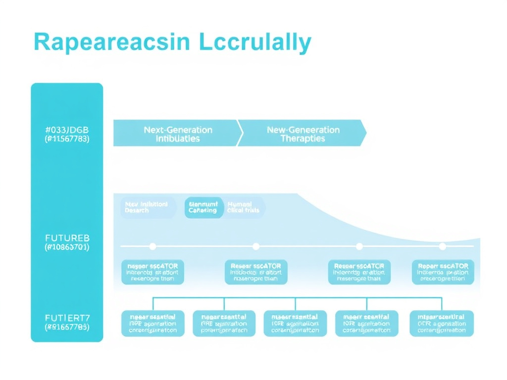 Research pipeline diagram showing current and future directions for rapamycin longevity research, including next-generation mTOR inhibitors, combination therapies, and human clinical trials