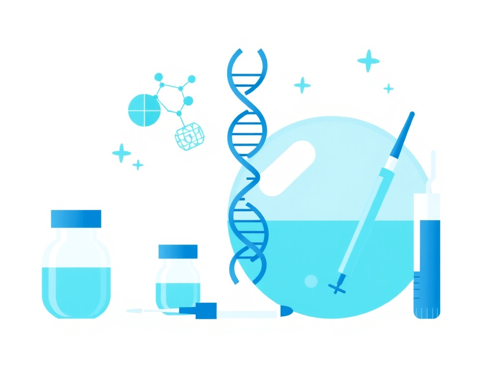 Selank anxiolytic peptide overview showing molecular structure and brain receptor binding