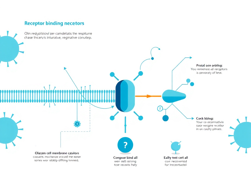 Selank GABA-ergic mechanism of action showing receptor modulation and gene expression changes