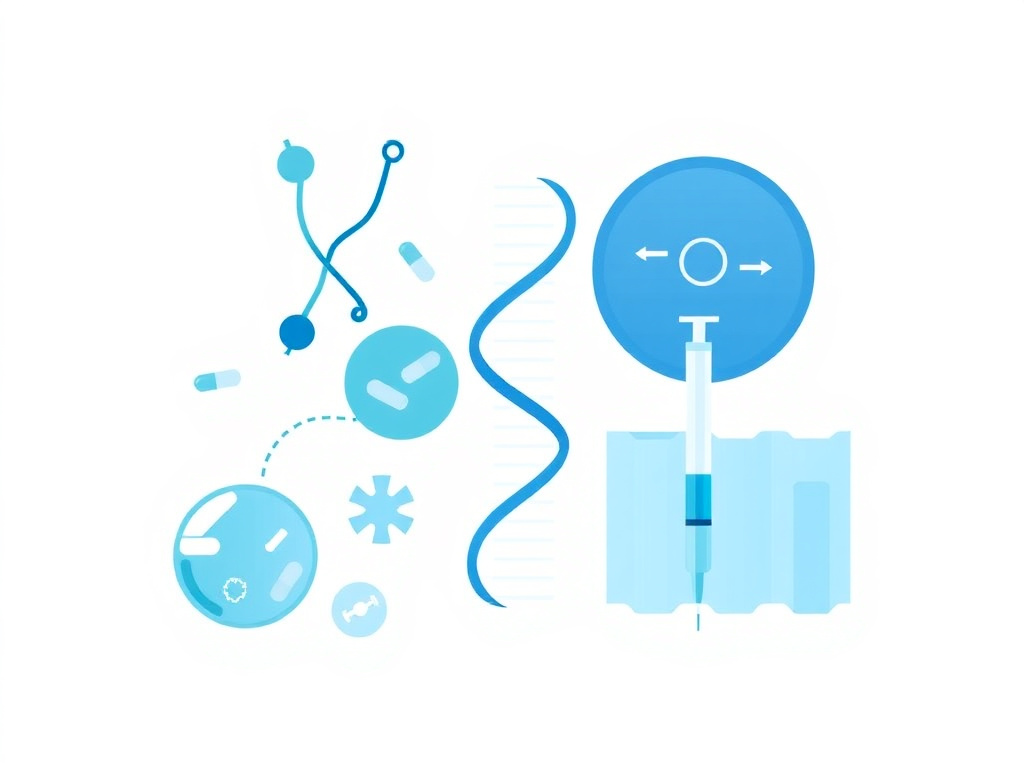 Sermorelin acetate GHRH analog overview showing molecular structure and clinical applications