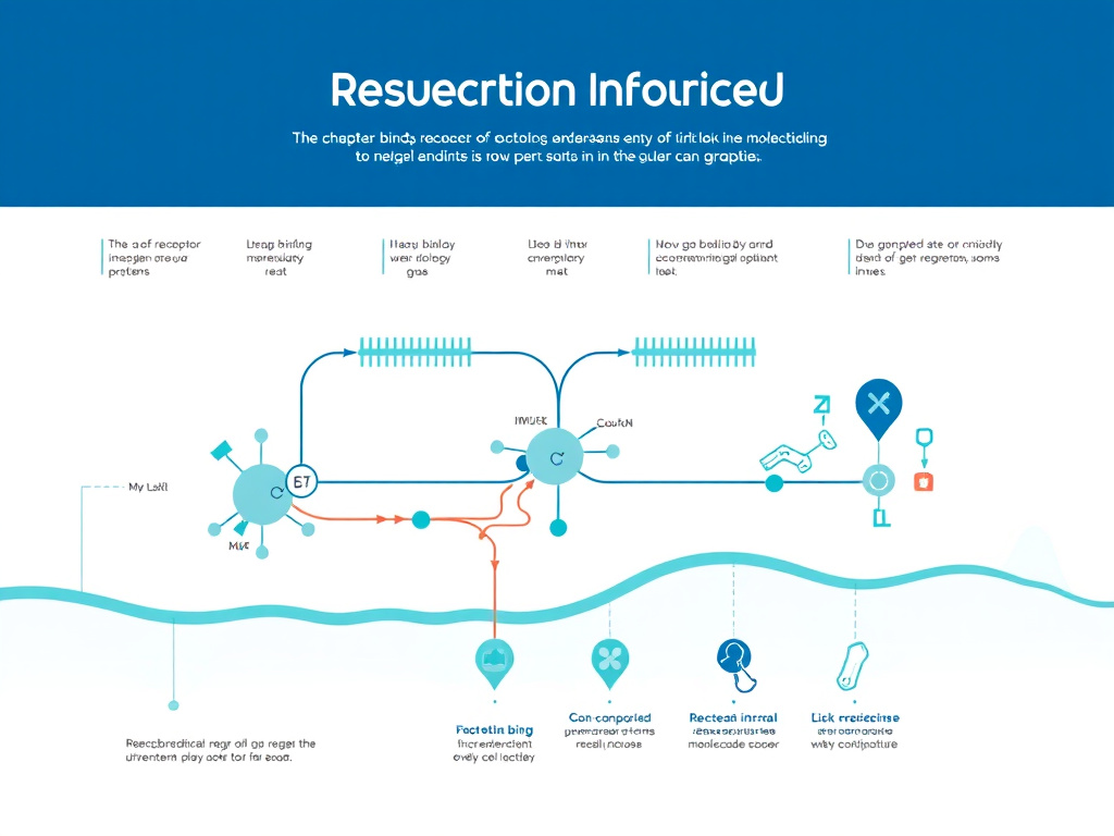 Sermorelin mechanism of action diagram showing GHRH receptor binding on pituitary somatotroph cells