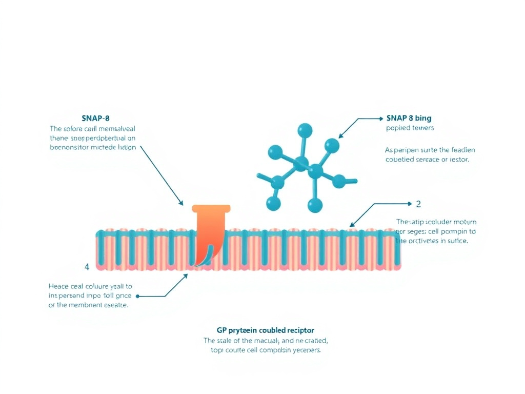 Neuromuscular junction diagram showing acetylcholine release and SNARE complex role in muscle contraction
