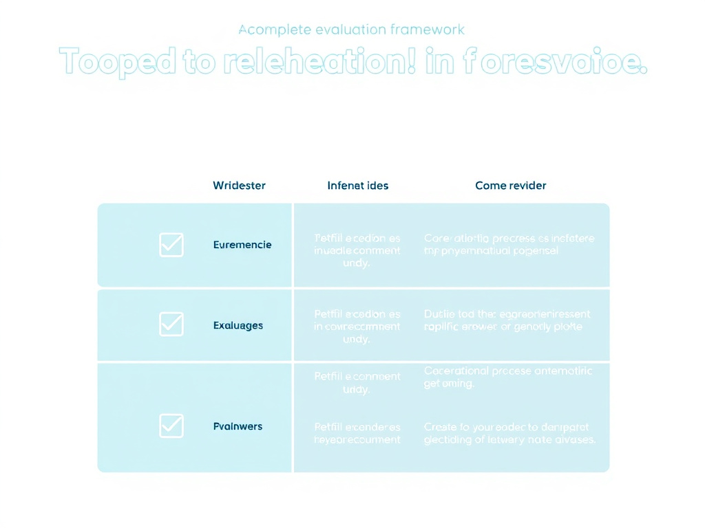 Summary checklist graphic showing the complete evaluation framework for choosing a telehealth peptide provider