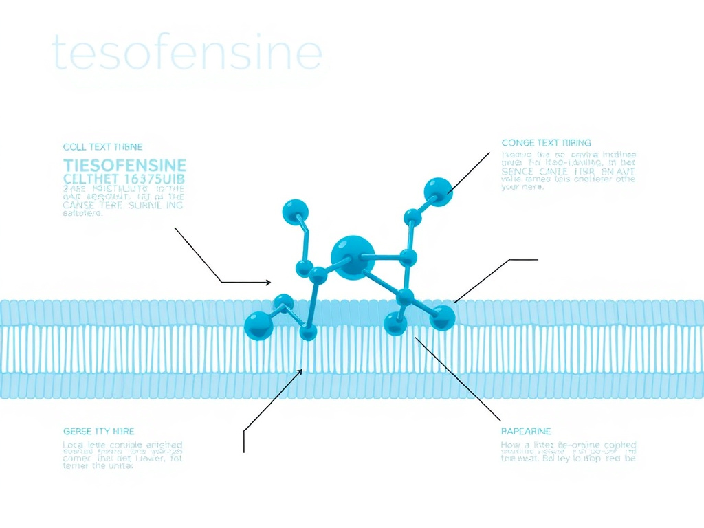 Diagram showing tesofensine blocking serotonin, norepinephrine, and dopamine transporters at synaptic junctions