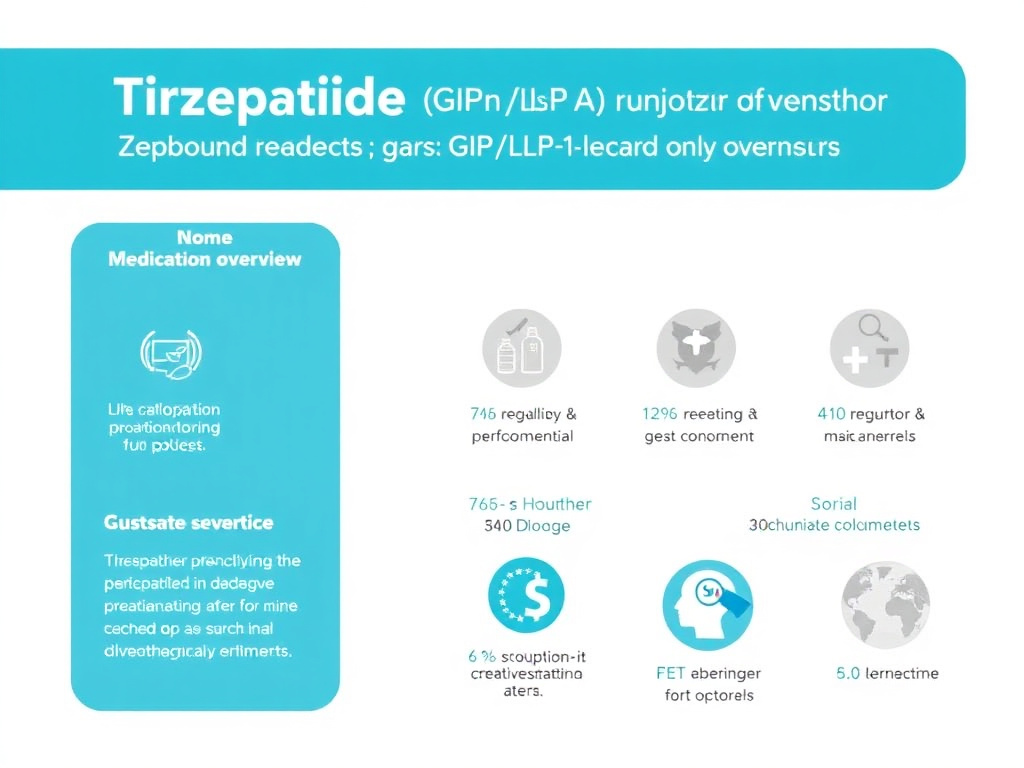 Tirzepatide (Mounjaro/Zepbound) dual GIP/GLP-1 receptor agonist medication overview