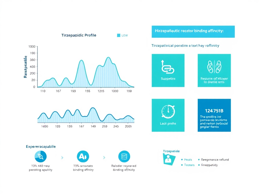 Tirzepatide pharmacokinetic profile and receptor binding affinity comparison