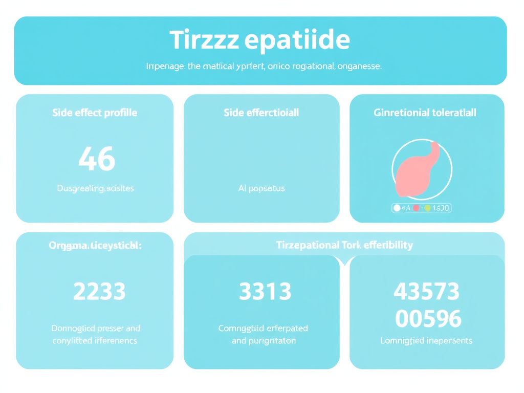 Tirzepatide side effect profile and gastrointestinal tolerability data